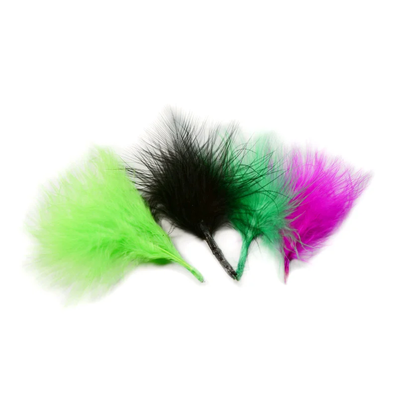Plumas de Marabú para atado de moscas – Pavo sangre varios colores - imagen 4