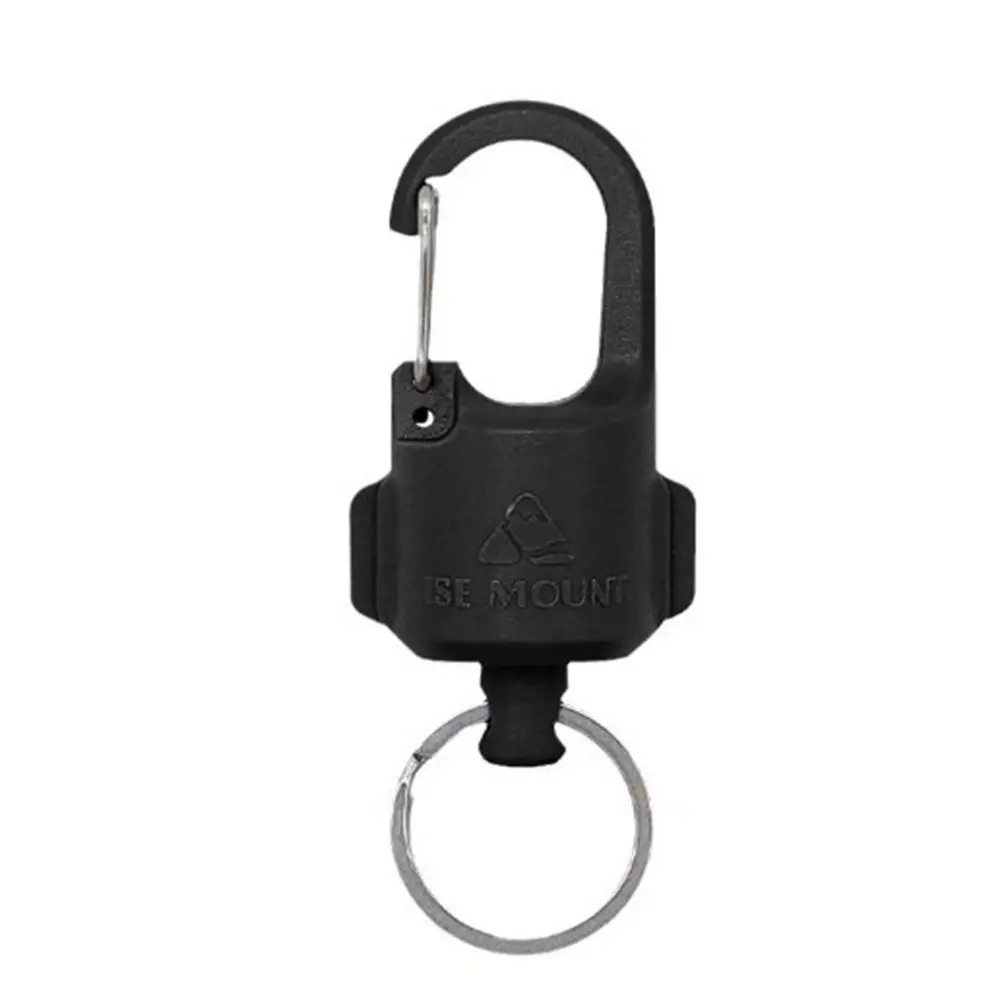 LLavero magnético fuerte portátil, 6,3x2,5 cm, 2 colores, gancho súper de carga, llavero a prueba de rosca, herramienta para acampar al aire libre