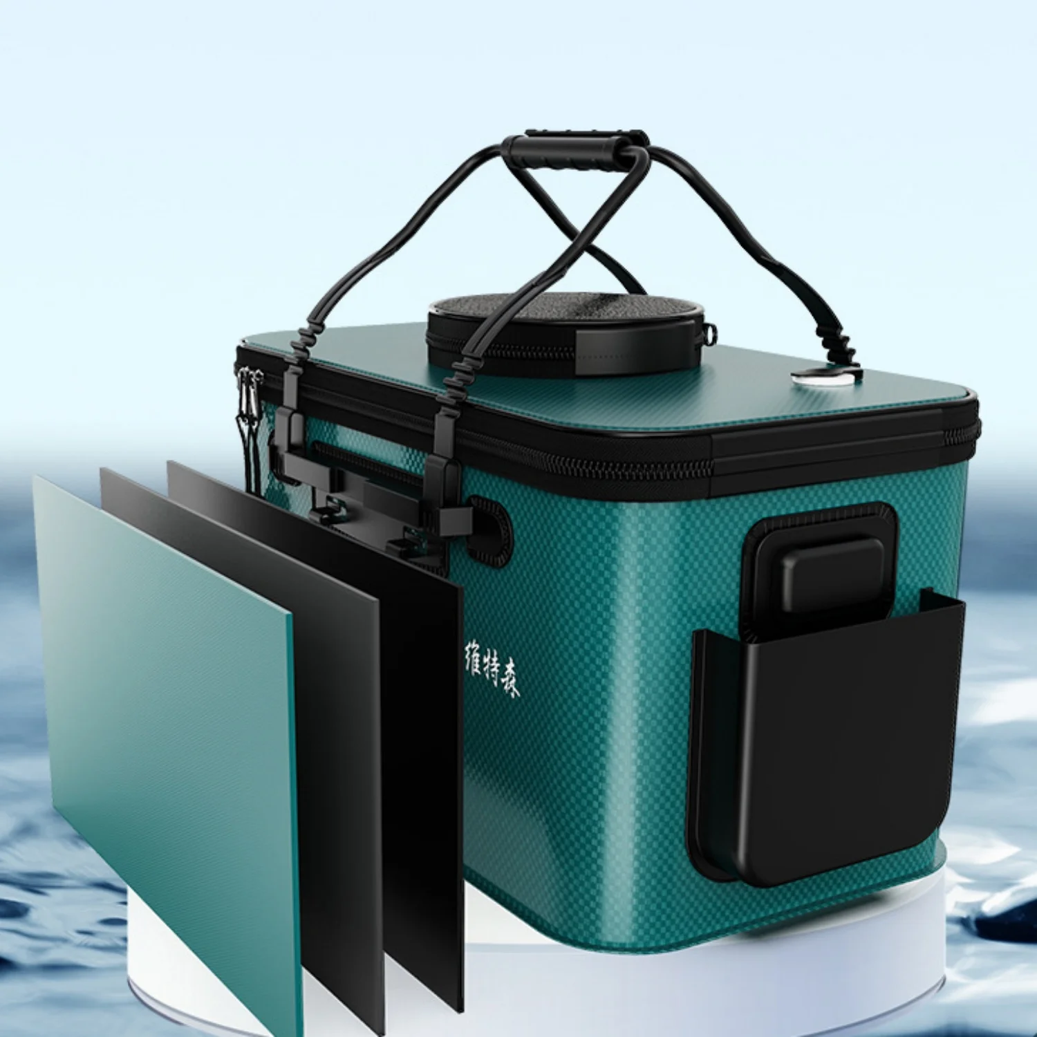 Caja de Pesca de EVA de 35/40/45/50 cm, Impermeable, Portátil, Caja de Pesca Transpirable para Exteriores, Caja de Aparejos de Pesca - imagen 5