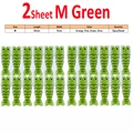 2 pack Green M