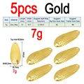 7g 5pcs Gold