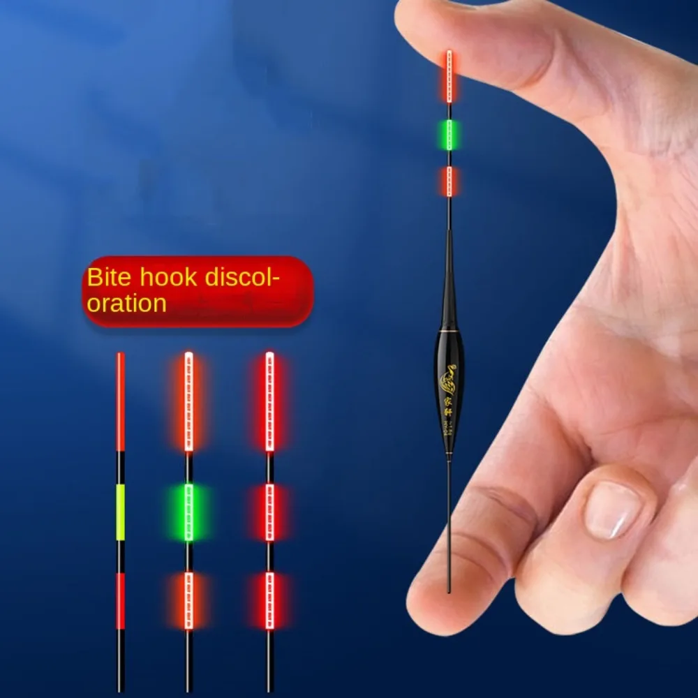 Flotador electrónico deslizante con luz para pesca nocturna