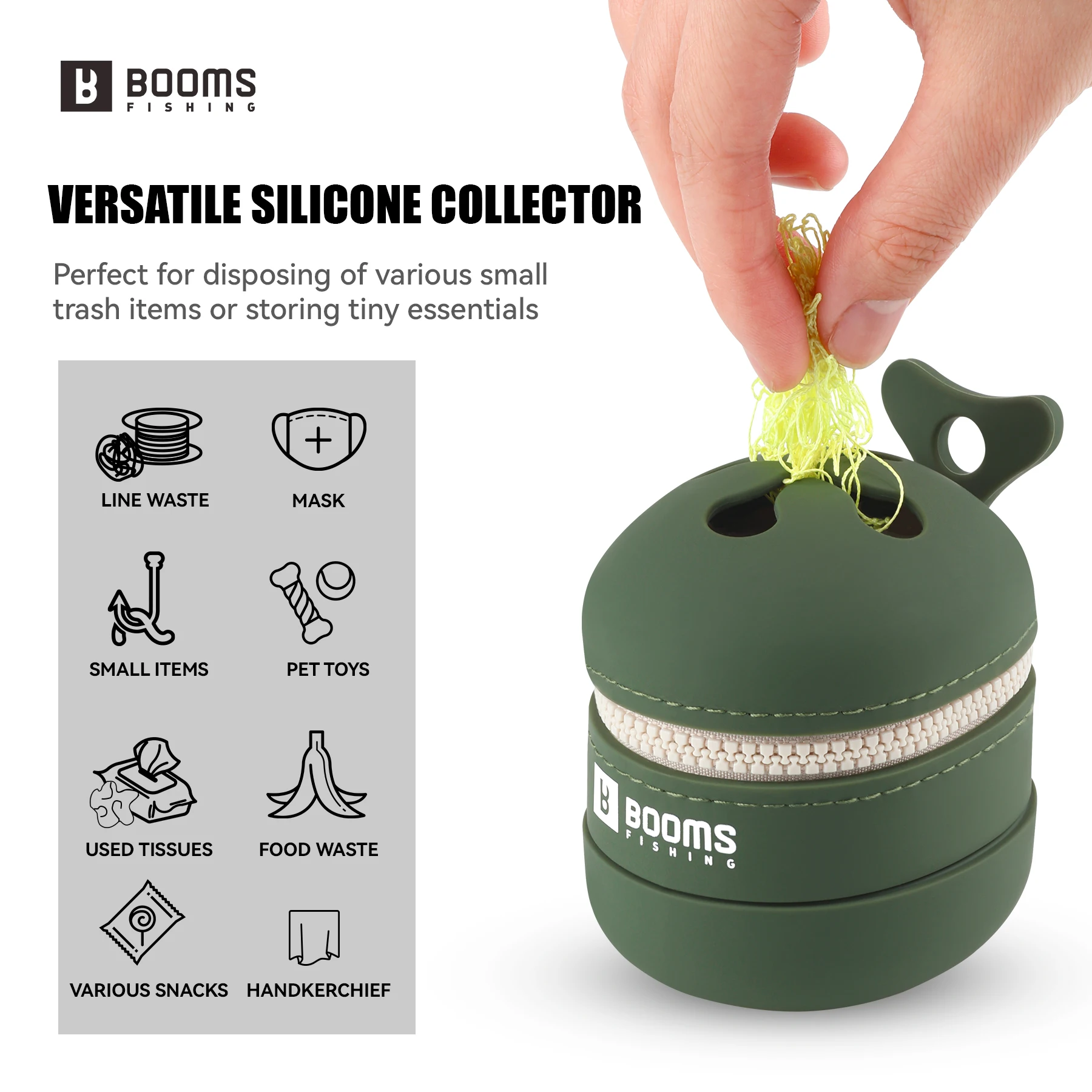 Booms Fishing ST2 Cubo de basura plegable para pesca con mosca - imagen 2