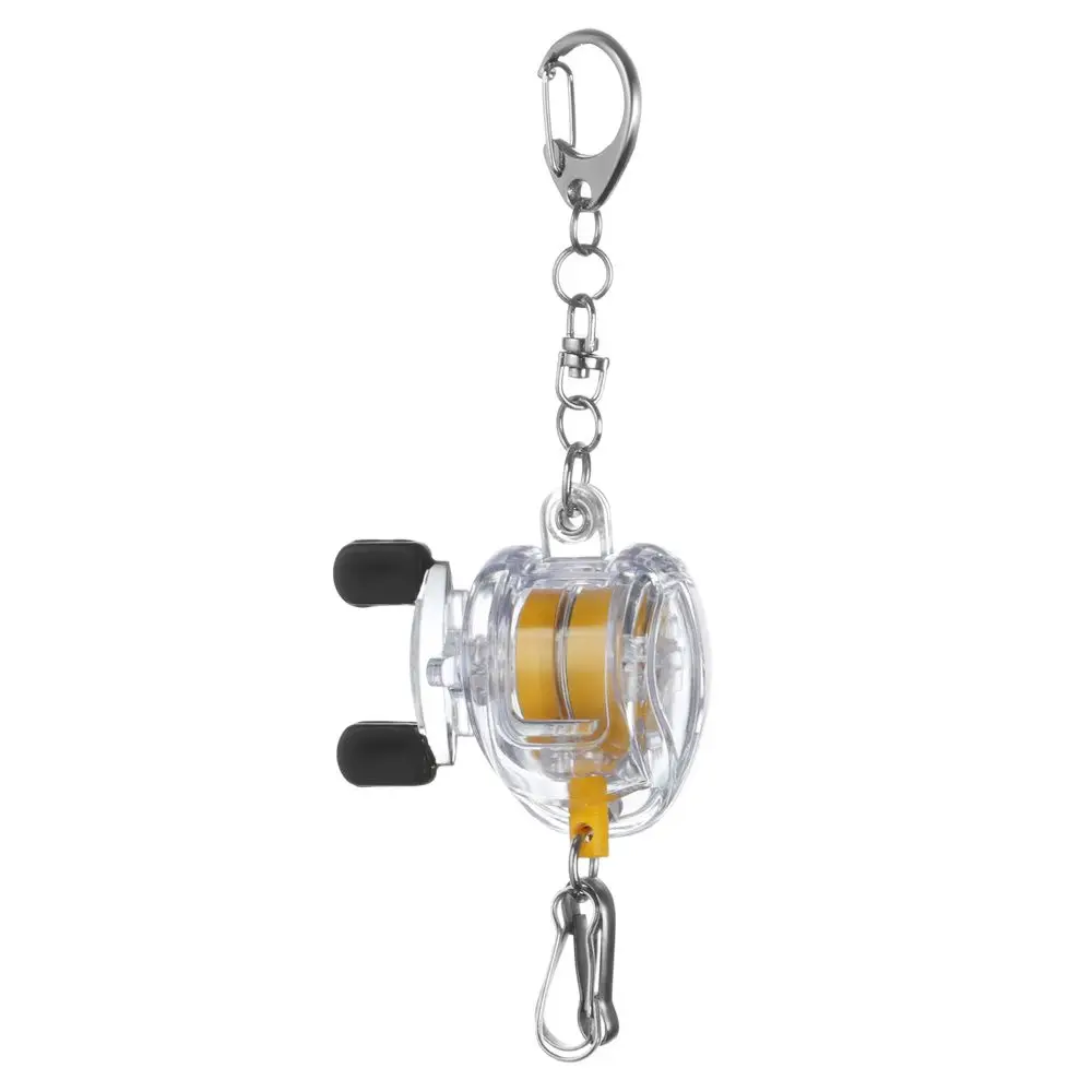 Llavero Retráctil con Forma de Carrete – Clip Cinturón para Pesca - imagen 2
