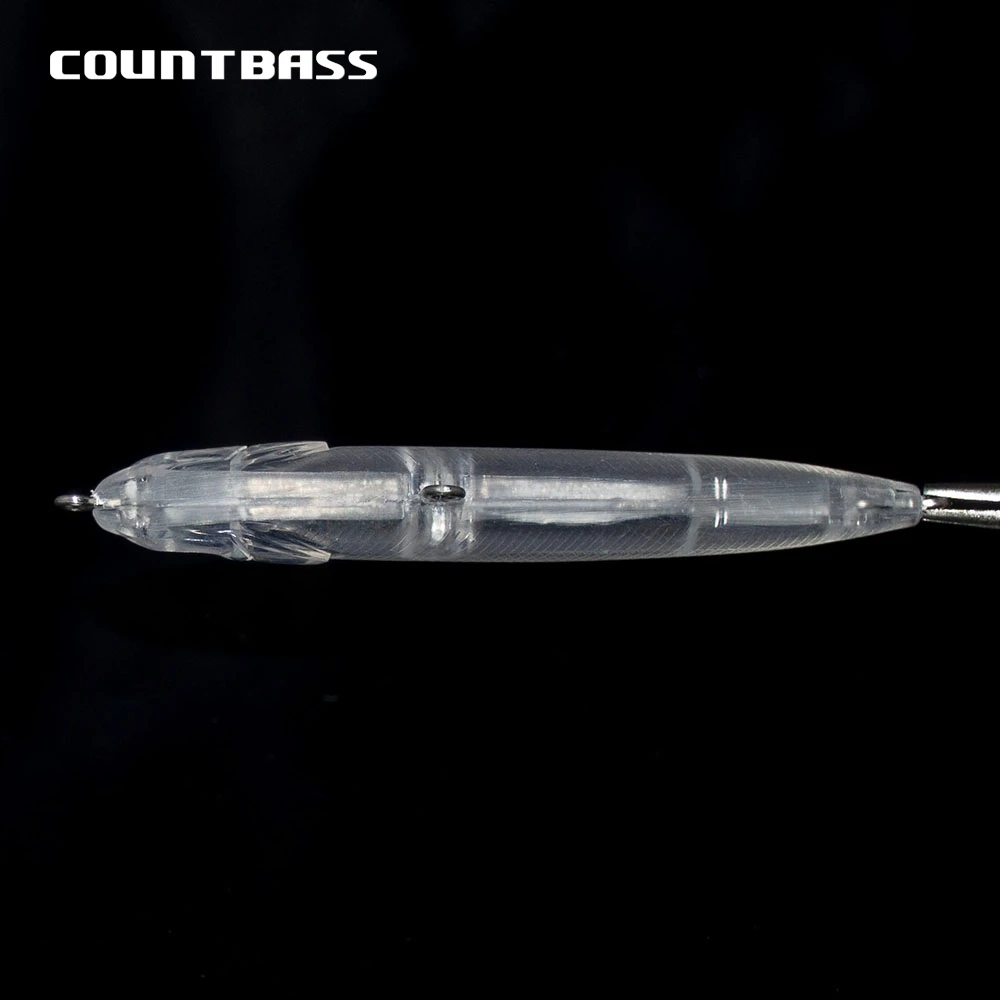 Countbass-Señuelos duros en blanco, 10 Uds., 65mm/2,6 ", 9,4g/0,33oz, 80mm/3,2 "13g/0,47oz, peso fijo, hundimiento, lápiz de pesca sin pintar - imagen 5