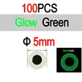 5mm 100pcs Green