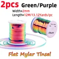 2pcs Green I Purple