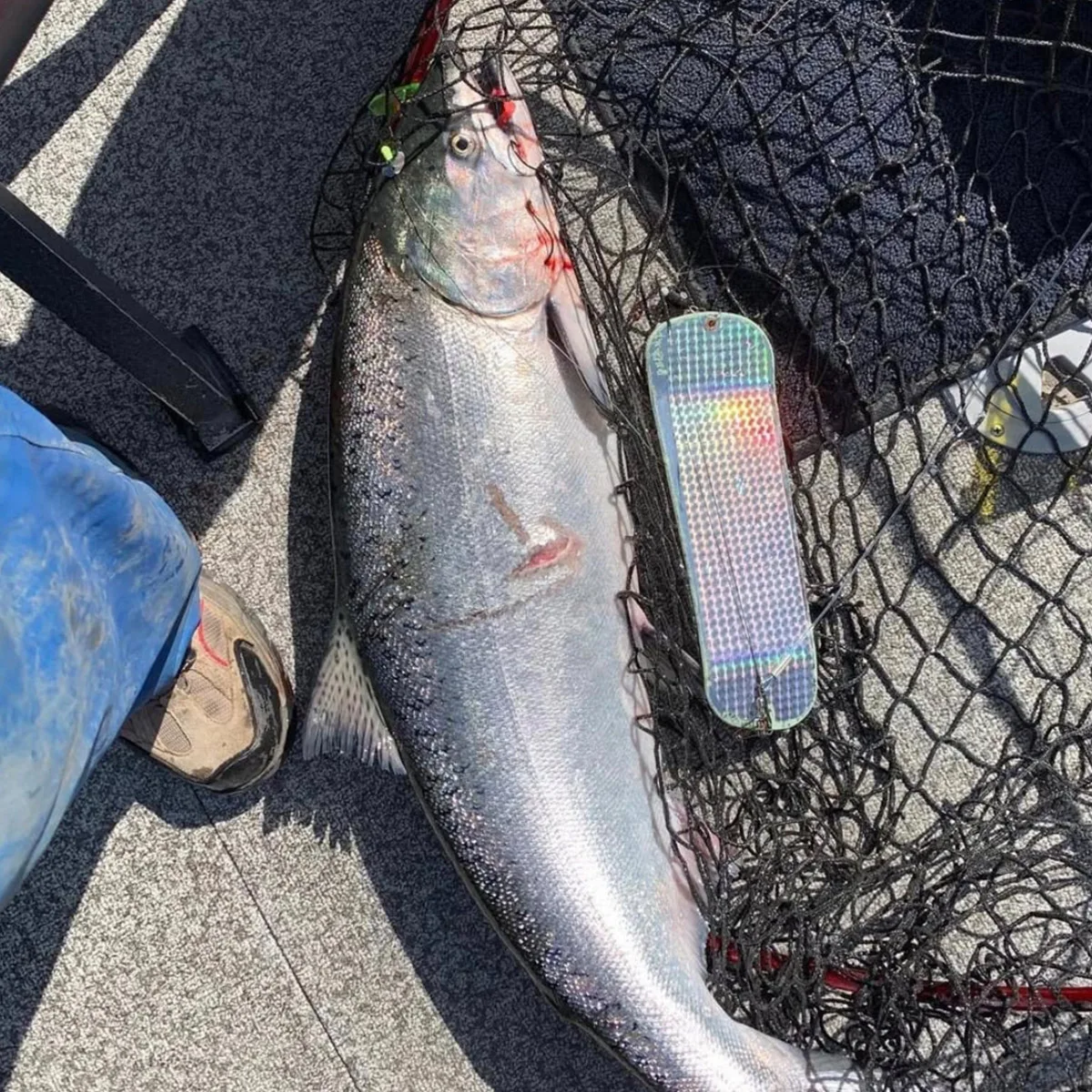 Cebo de hoja de cuchara de Metal pesado fundido de arrastre, 27g, agua salada, pesca de curricán de agua dulce, pesca de salmón, trucha
