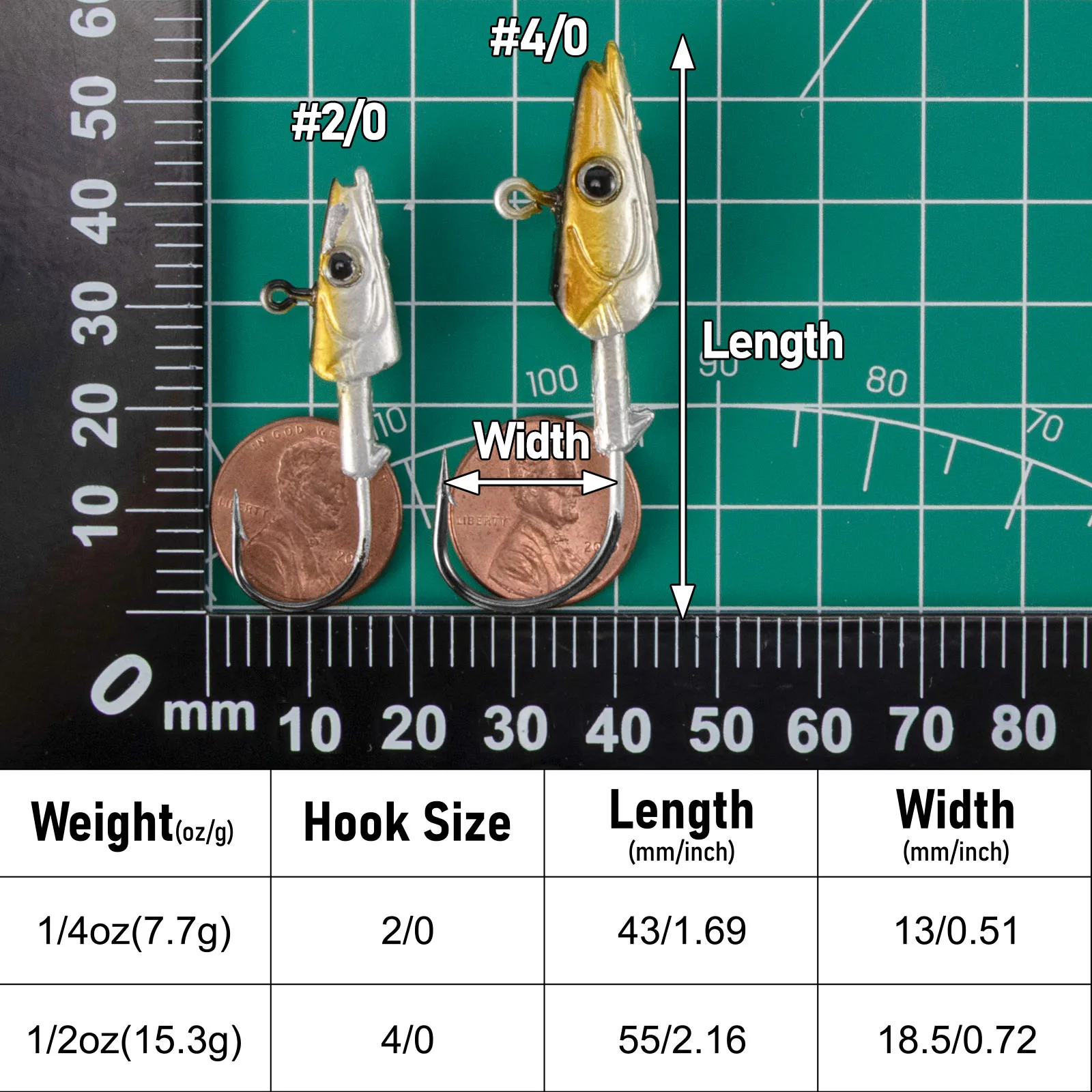 3/5 Uds Swimbait Jig Heads arena Anguila Jig Head gancho plantillas de pesca de agua salada Surf Señuelos de pesca Harunder Striper Halibut Caballa - imagen 5