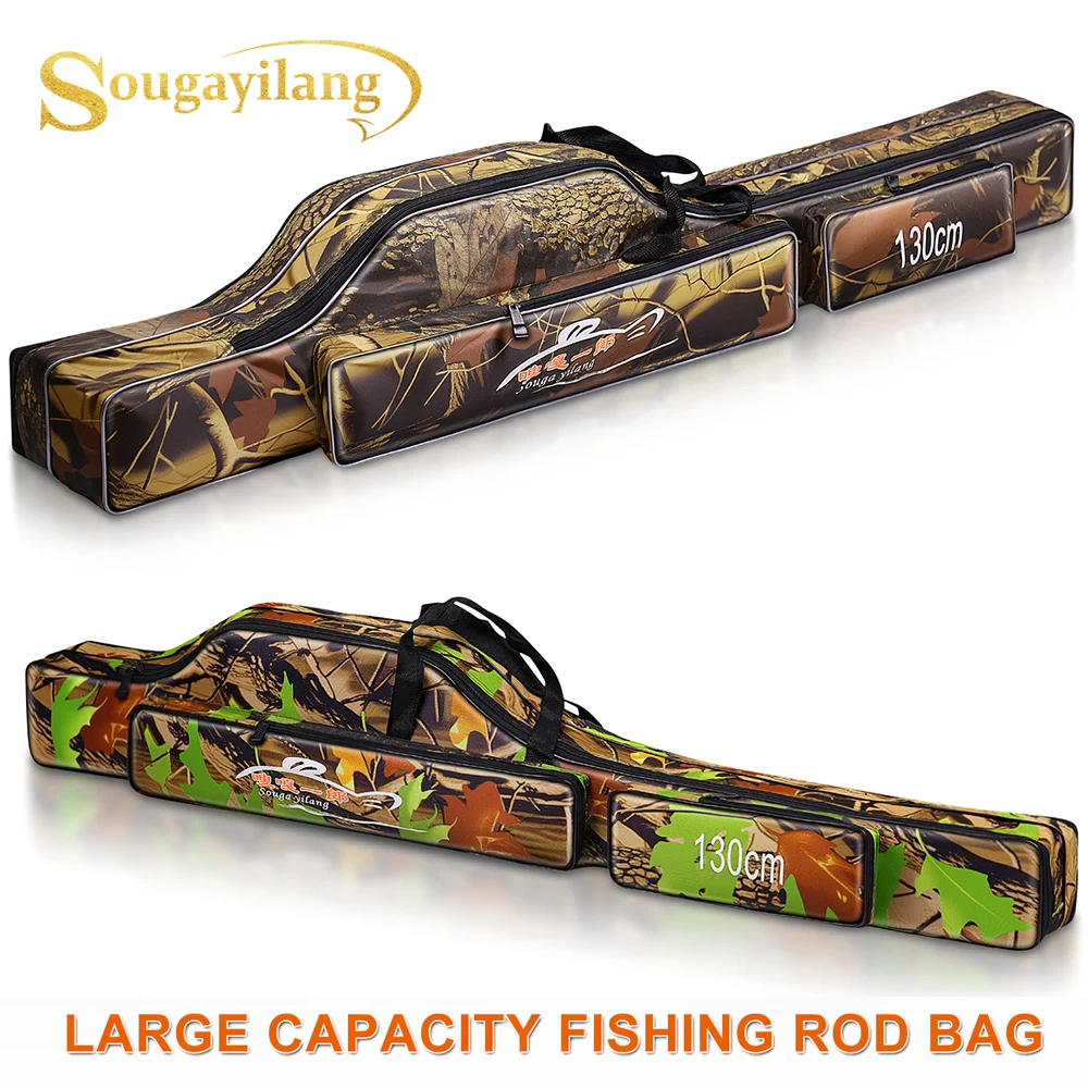 Sougayilang Funda para caña de pescar 130 cm – Oxford impermeable