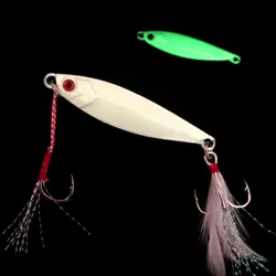 Shore Cast Jig Casting Señuelo lento de metal duro con brillo natural