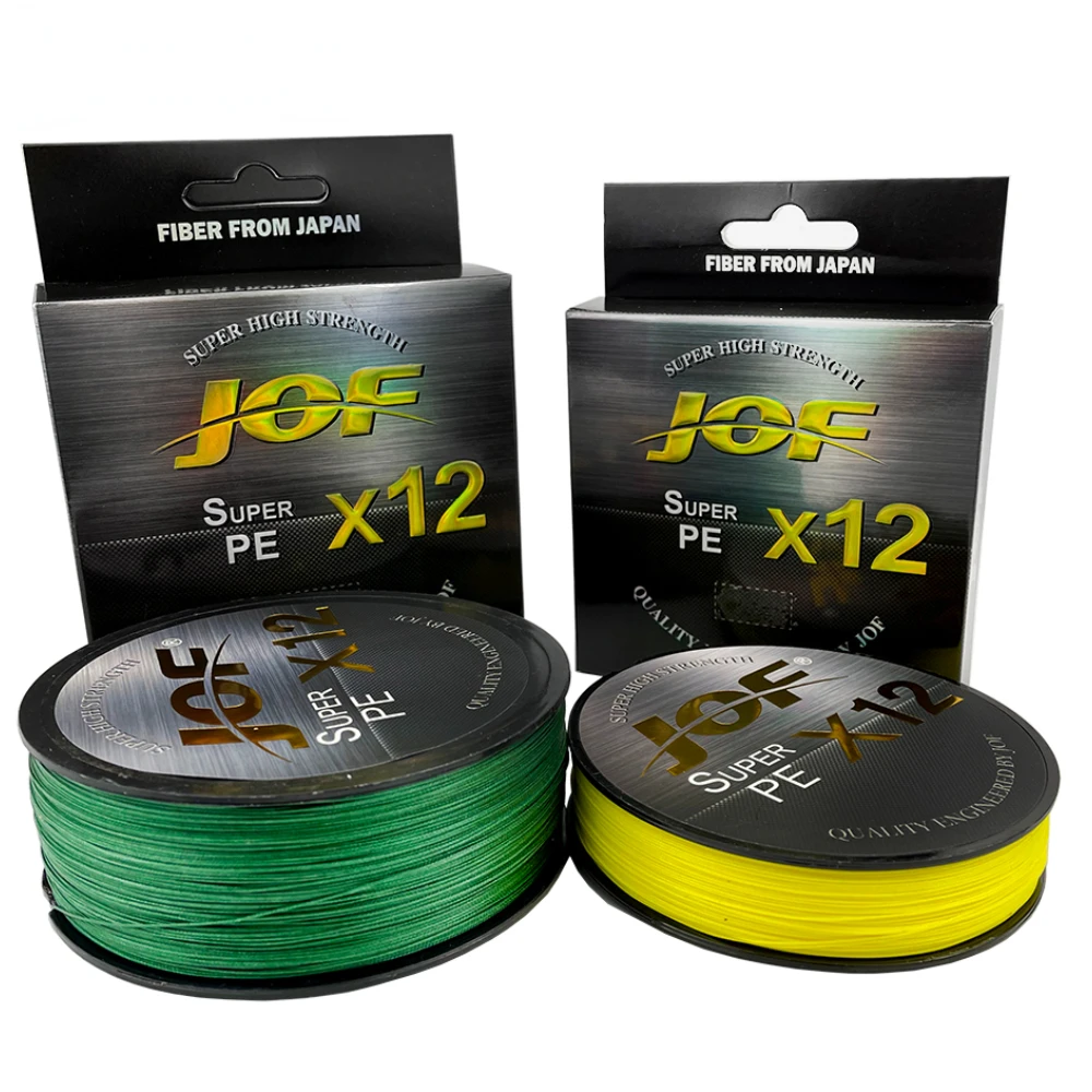 JOF-sedal de pesca trenzado X12/9, 100M, 300M, 12 hebras, multifilamento japonés, línea de PE para agua salada 25, 30, 39, 50, 65, 77, 92LB - imagen 3