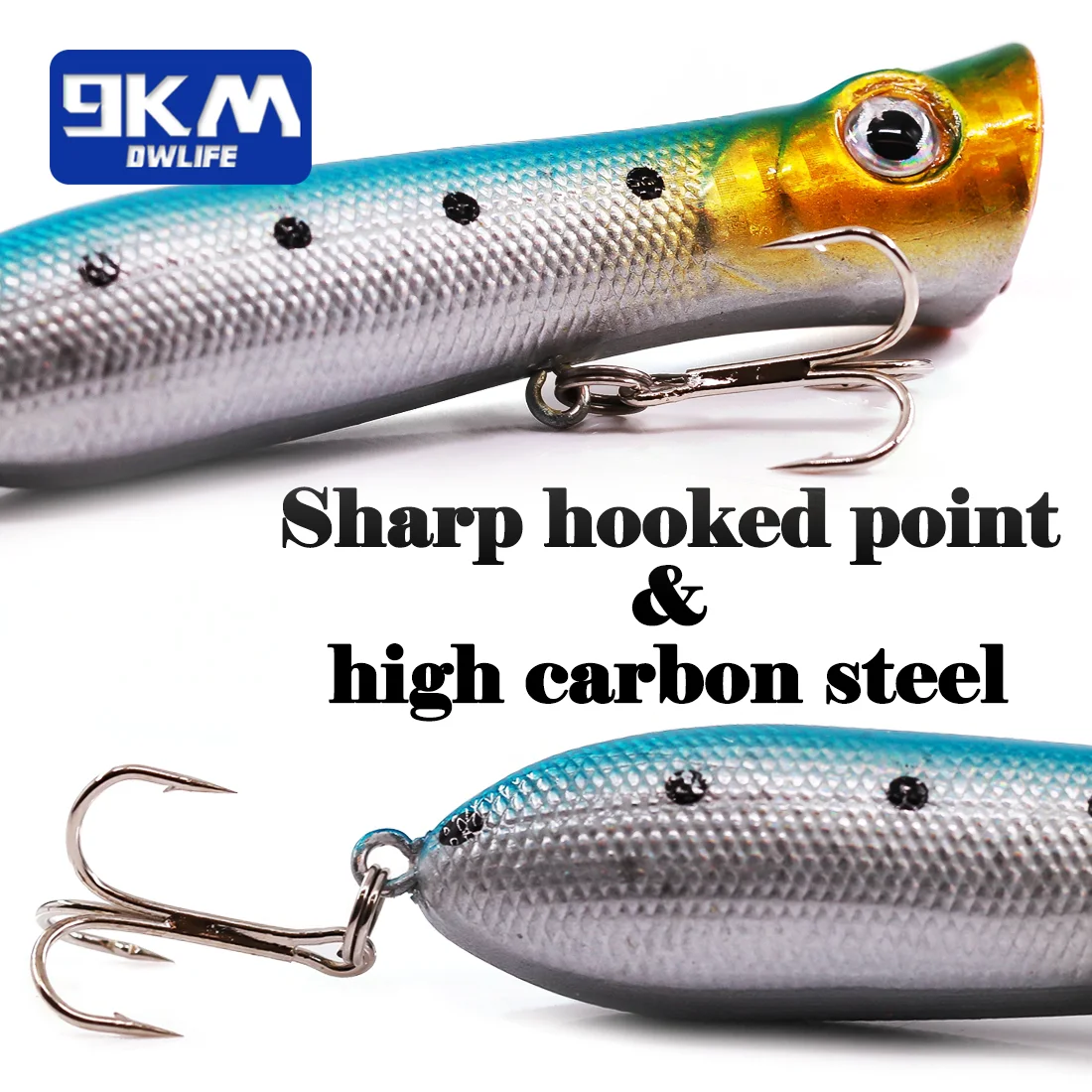 Topwater Popper-señuelo de pesca de agua salada, cebo de fundición de superficie de 12g, lubina de agua dulce, trucha, bagre, Striper, atún, pez depredador grande - imagen 5