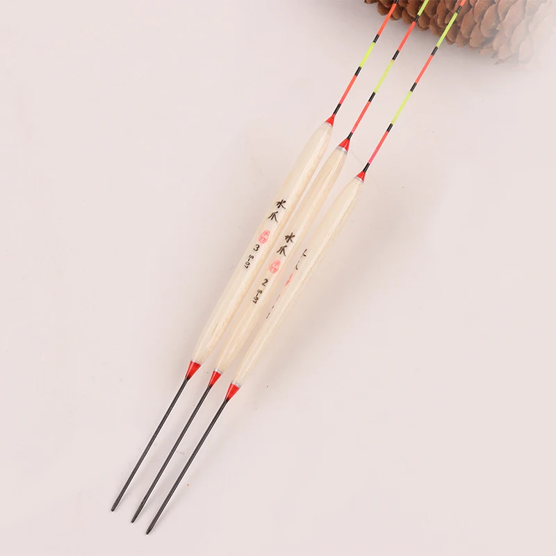 Bobbers madera Balsa – flotadores pesca río y lago con asiento boya - imagen 3