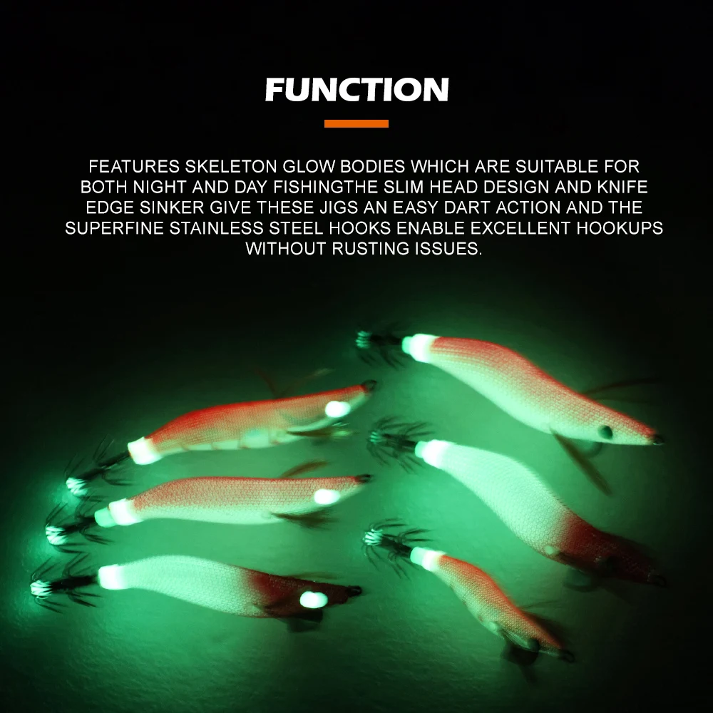 1 unidad de camarones de madera luminosos de alta calidad, anzuelo de calamar de doble capa, 30 modelos de colores, cebo de calamar para pesca en el mar, anzuelo sin púas - imagen 3