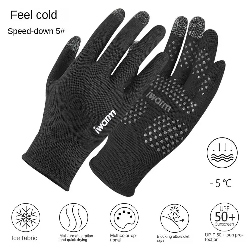 Guantes gruesos de felpa para otoño e invierno, manoplas con dedos completos para deportes al aire libre, guantes de lana tejidos para pantalla táctil, guantes deportivos para ciclismo - imagen 4