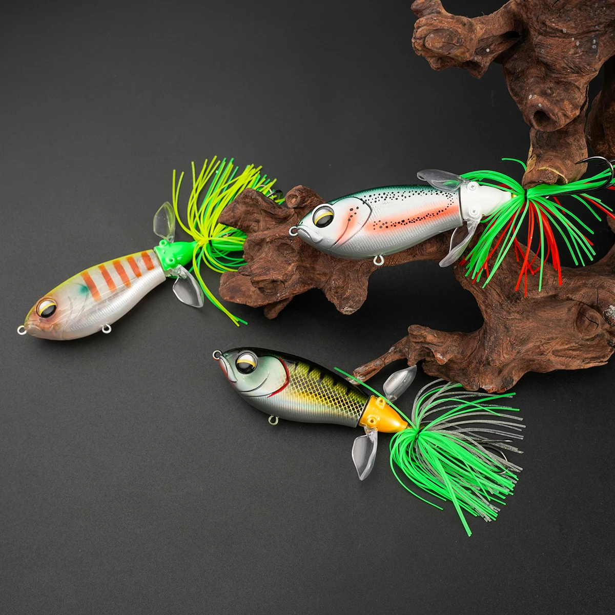 Señuelo de pesca Whopper, señuelos de agua superiores, señuelos Crankbaits, cebo giratorio, cebo Artificial para pesca, 9,5 cm, 19,5g, para señuelo de lubina - imagen 5