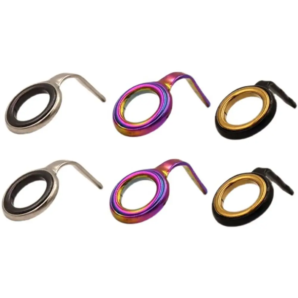 Guía de pesca con anillo redondo, Kit de reparación de Punta 2,5 #-10 #, reparación de caña duradera para pesca ovalada, bricolaje - imagen 2