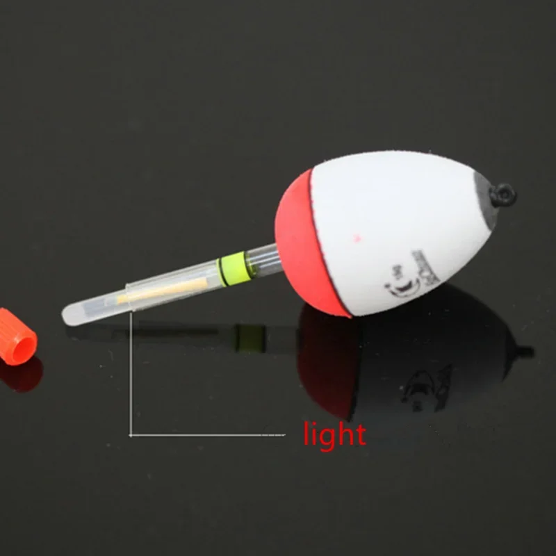 Flotador de pesca EVA versión mejorada, 10g/20g/30g, luminaria Bobber, palos de noche, equipo de pesca de vientre con pote - imagen 5