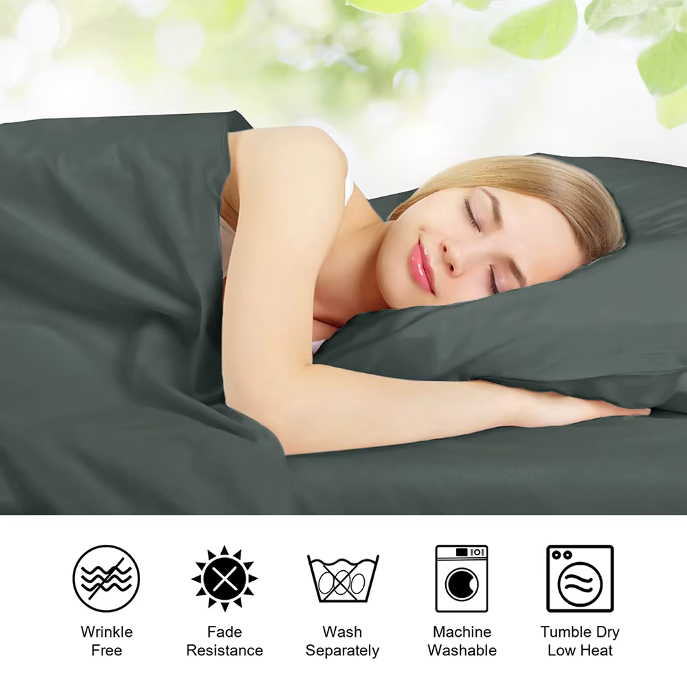 Juego de sábanas Sábanas transpirables y refrescantes Sábanas de lujo para hotel Juego de 4 piezas extra suaves y fáciles de usar - imagen 3