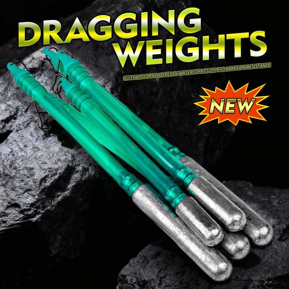 PROBEROS - Juego de 5 Pesas de Arrastre para Pesca de Bagre, Plomadas de Arrastre para Pesca de Arrastre, Plomadas sin Enredos para Rebote en el Fondo - imagen 2