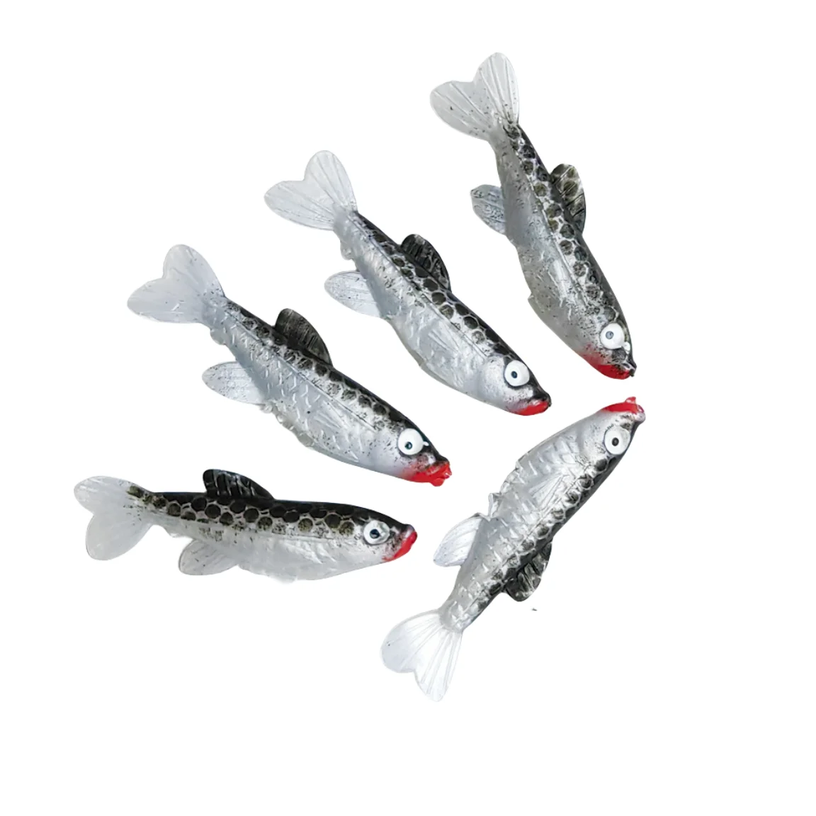 MUKUN-SEÑUELOS blandos de 5 piezas, aparejos artificiales, cebo de 4,5 cm, 1g, productos para pesca en el mar, pesca en roca, Swimbait, Wobblers - imagen 4