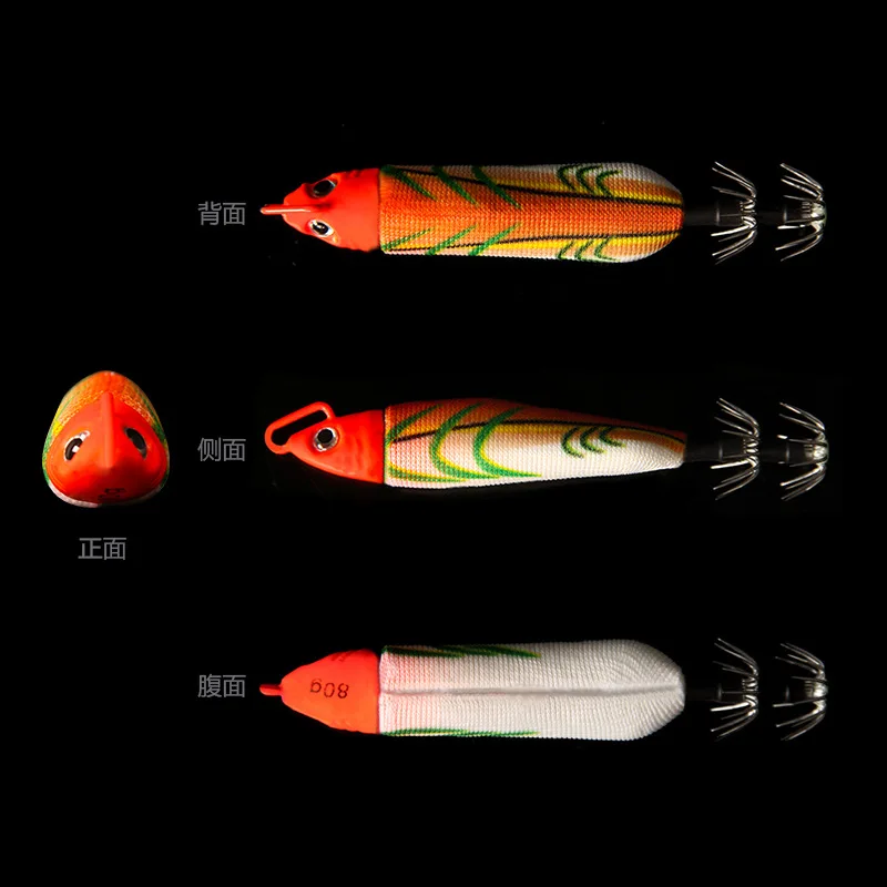 AS 40g60g80g100g cebo duro que brilla, anzuelo para camarones, coronas, plantillas de calamar, juego de Señuelos de Pesca de Mar, sepia Artificial, pulpo - imagen 3