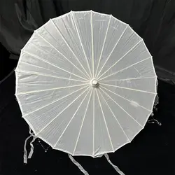 Sombrilla LED de papel encerado y seda – Estilo japonés hecha a mano
