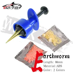 WALK FISH 1 Juego de 86mm lombriz de tierra elástico Clip de gusano de sangre cebo de partículas Clip de cebo rápido aparejos de pesca herramienta de pesca lubina trucha