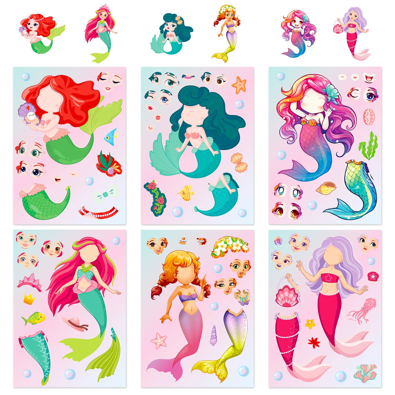 Mermaid 6pcs
