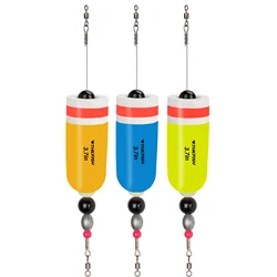 4 Uds. Bobbers de pesca, Bobbers ponderados para pesca, flotador de corcho, sonajero de aparejo, flotadores de corcho ponderados de 2,7 pulgadas y 3,7 pulgadas