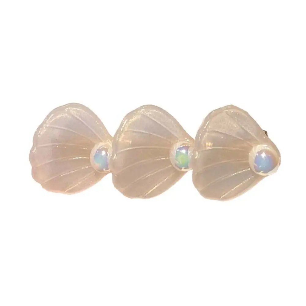 5 uds nueva serie Ocean Shell estrella de mar pinzas para el cabello perla rosa sirena horquillas tocado de princesa púrpura niñas - imagen 4