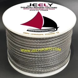 Jeely-cuerdas de remolque planeador, cuerda UHMWPE de 6mm, 1/4 '', 50m, 3260kg, cabrestante