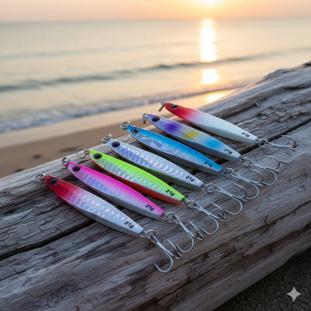 Señuelos metálicos para lubina y caballa – pesca de orilla - imagen 4