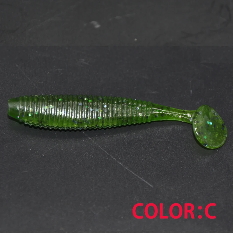 TAKEDO-Señuelo de Plástico Blando para Pesca, Sabor Camarón, Señuelo de Pesca Suave, Pesca, Carpa, Lubina, Pr13, 6,3 cm, 8,9 cm - imagen 4