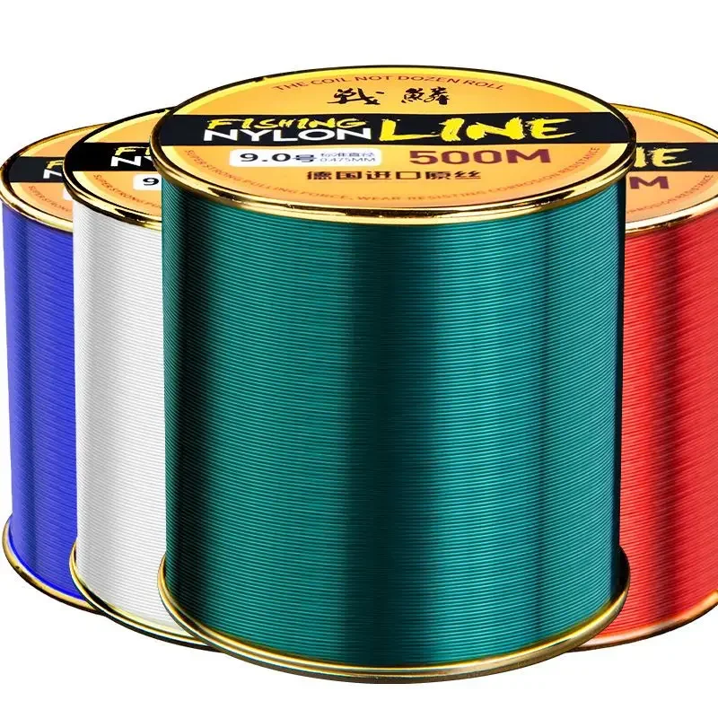 Línea fluorocarbono para pesca en mar de nylon duradero de 500m - imagen 4