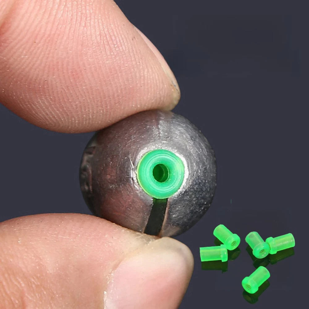 10 Uds 2g-50g peso de pesca de corazón abierto plomo forma de oliva línea deslizante peso tiro plomos accesorios de aparejos de pesca de carpa - imagen 2