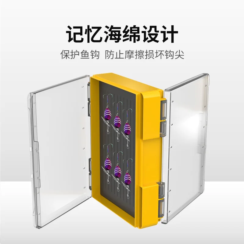 Caja de Paragra para accesorios de pesca MEIHO, caja de aparejos de pesca impermeable de doble cara, cajas de almacenamiento de cebo de señuelo, estuche de plástico - imagen 2