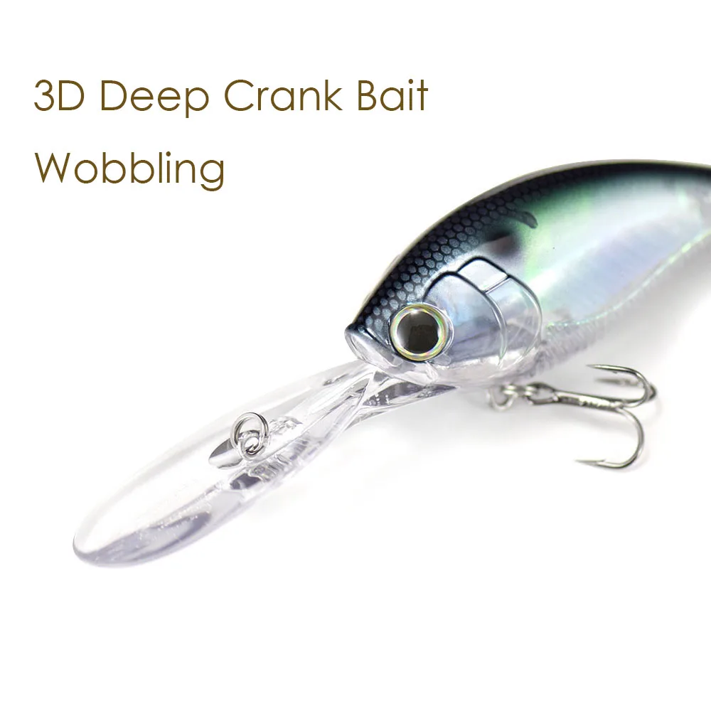 Señuelos de pesca Countbass 3D Deep Crankbaits 70 mm 2-3/4" 21 g 47/64 oz. Buceo 3,5-4,5 m Señuelo duro flotante Azión oscilante