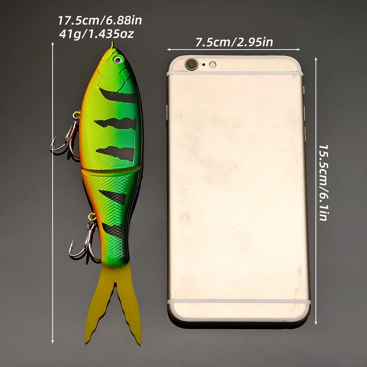 ANFS Wobble Shad – Señuelo Articulado de Hundimiento Lento para Lubina - imagen 3