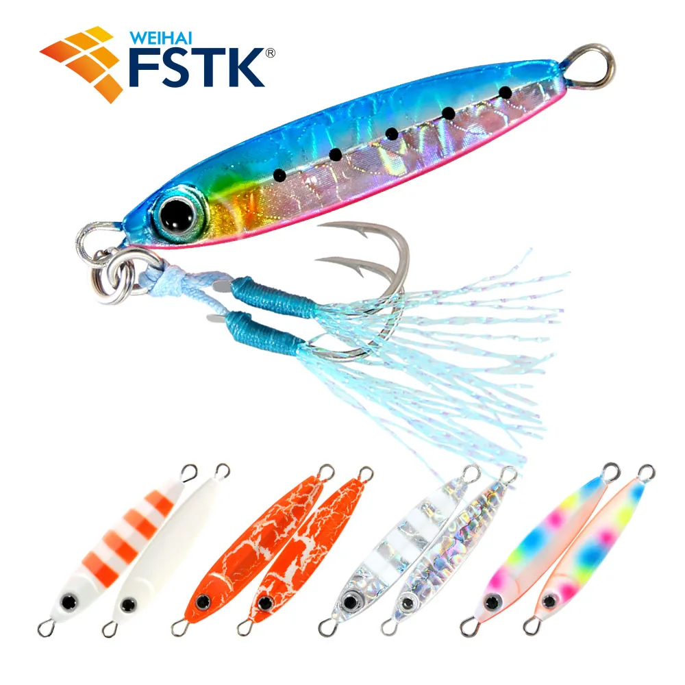 FSTK-señuelo de pesca de Metal de gota lenta, Micro plantilla de 3g, 5g, 7g, 10g, 15g, cuchara de Jigging de fundición a tierra, aparejos de cebo Artificial, novedad - imagen 2