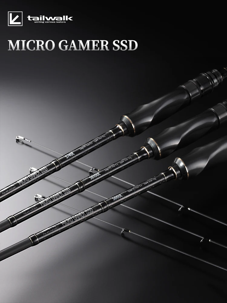 Caña giratoria Tailwalk MICRO GAMER SSD 2 secciones ligera para río