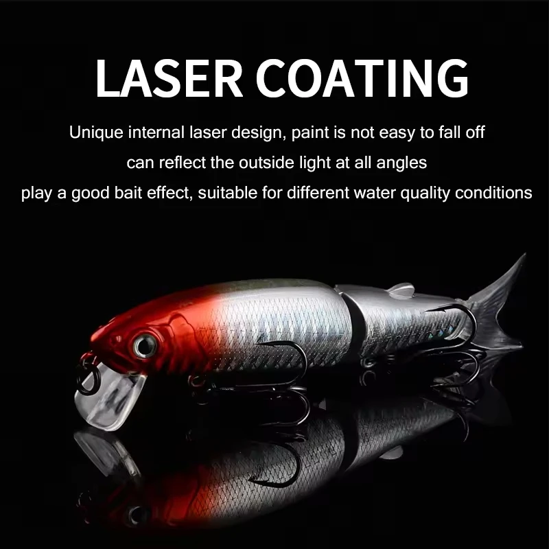 BEARKING marca artificial 11,3 cm 13,7g Wobblers de pesca señuelo de pesca cebo Swimbait Crankbait minnow - imagen 5