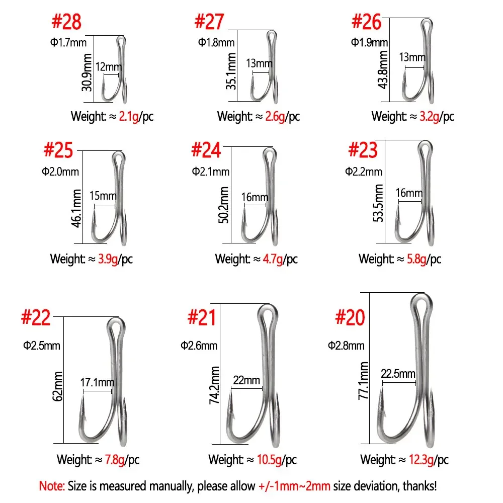 Bimoo-anzuelo doble de acero inoxidable resistente, señuelo suave para pesca en agua salada, accesorios para peces - imagen 3