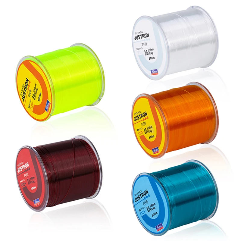 Línea de pesca de nailon de 500M, Material japonés para pesca de lubina, monofilamento de carpa, línea principal de 6,7LB-38,6LB, accesorios de pesca de peces de mar - imagen 4