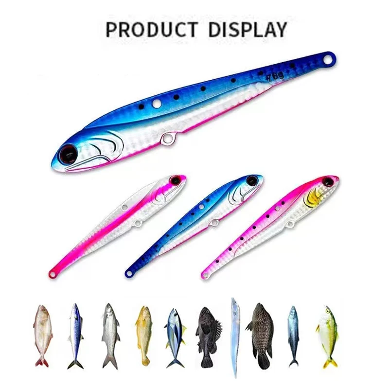 AS VIB Señuelo Vibration Bait Metal – Spinner Hundido para Mar