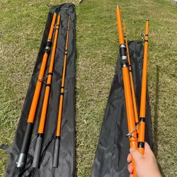 Caña de pescar para Surf, 3,3/3,6/3,9/4,2 M, 35kg, 80-350g, 20-60LB, caña giratoria para Surf de viaje, 3 piezas, caña de pescar de agua salada de carbono