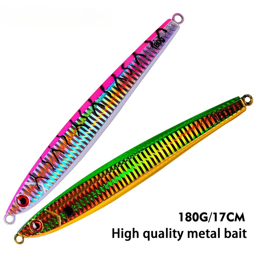 Cuchara de Jigging de Metal con bomba rápida, cebo Artificial de 170mm y 180g, señuelo de pesca con plantilla rápida, aparejos de pesca de plomo súper duro - imagen 4