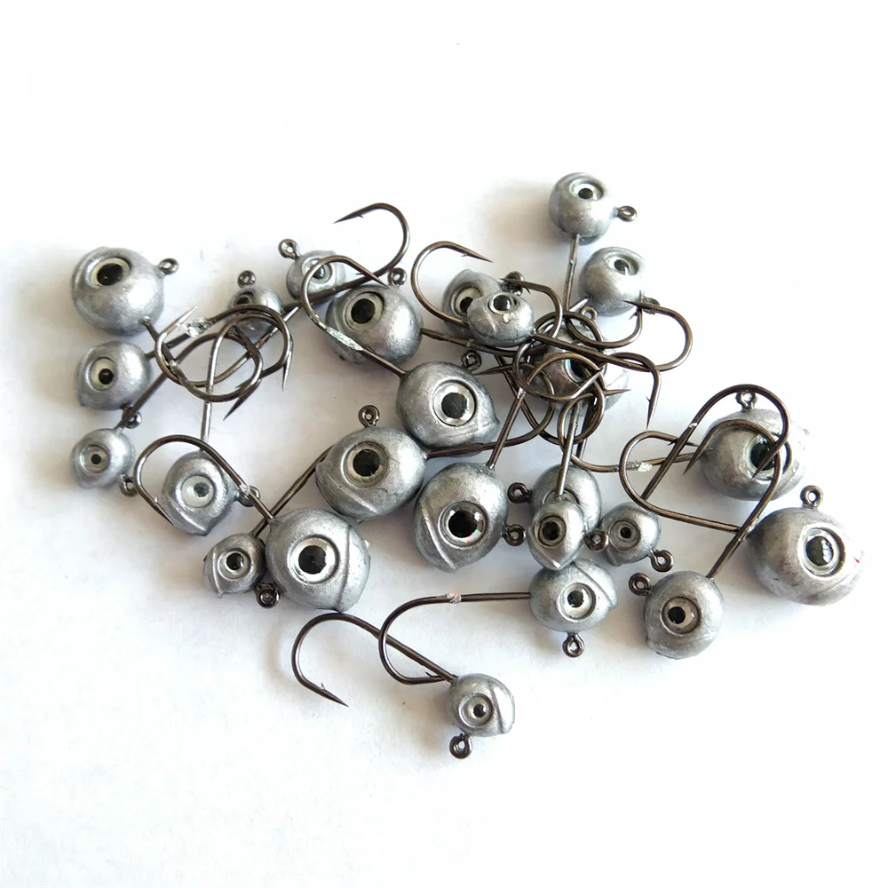 Swolfy-Mini anzuelos de pesca en roca, 30 piezas, 1g, 1,8g, 3,4g - imagen 5