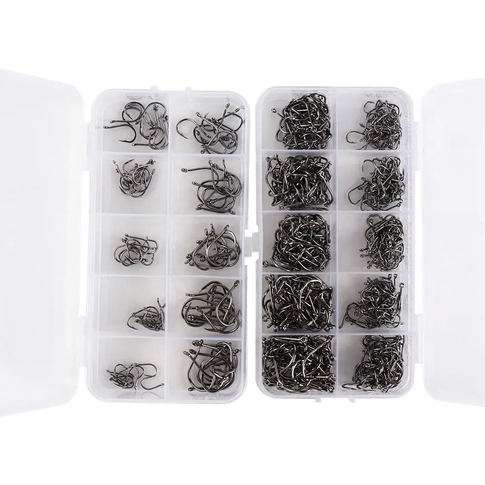 Juego de anzuelos de acero de alto carbono, accesorios de aparejos de mar, cebo de pesca, anzuelos de señuelo, anzuelos de pesca, anzuelos de púas - imagen 5